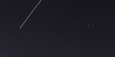 ISS captured next to Orion and Pleiades