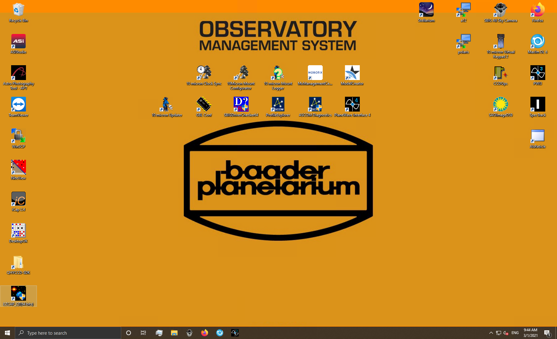  Desktop of the OMS