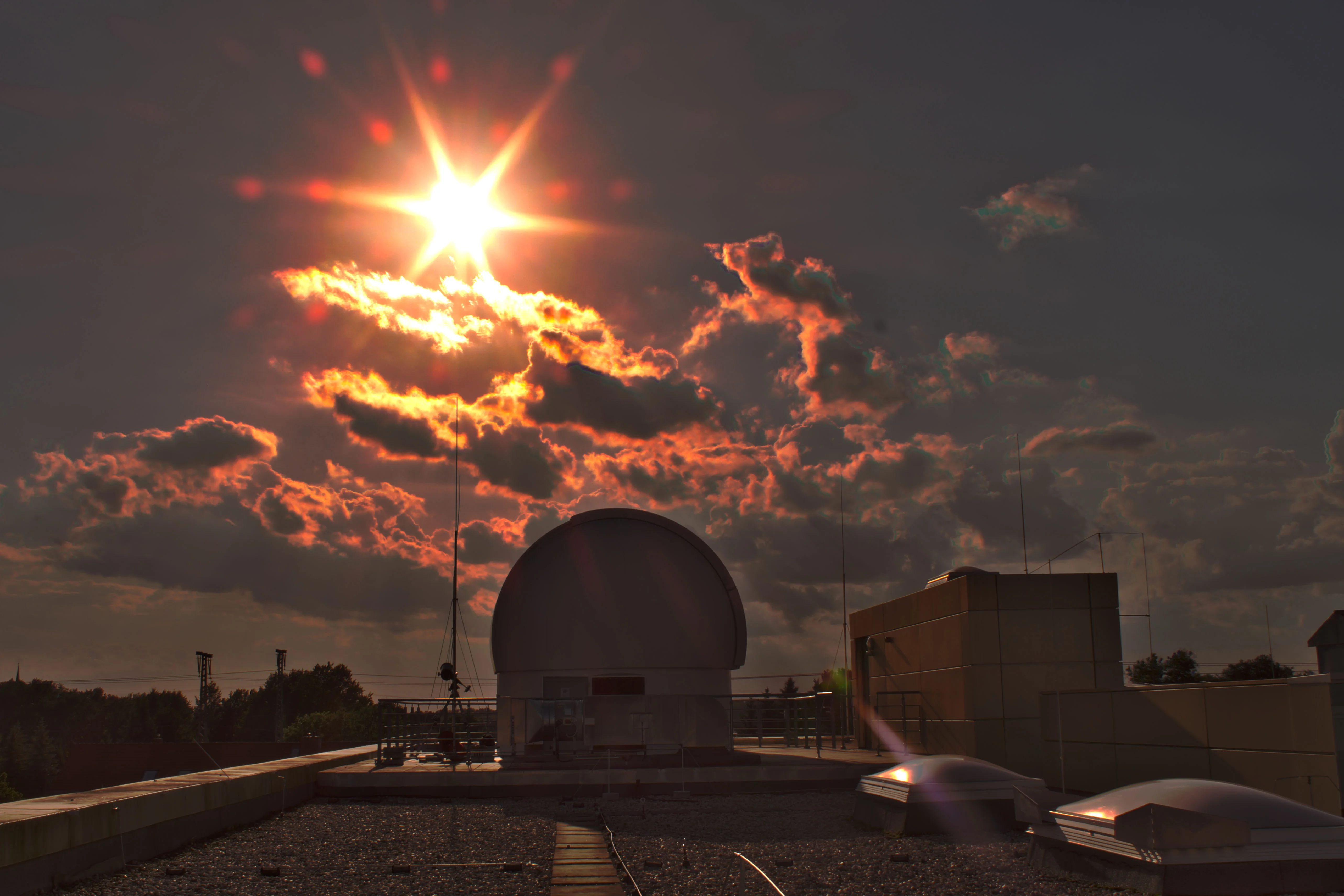 OST with cloudy sky