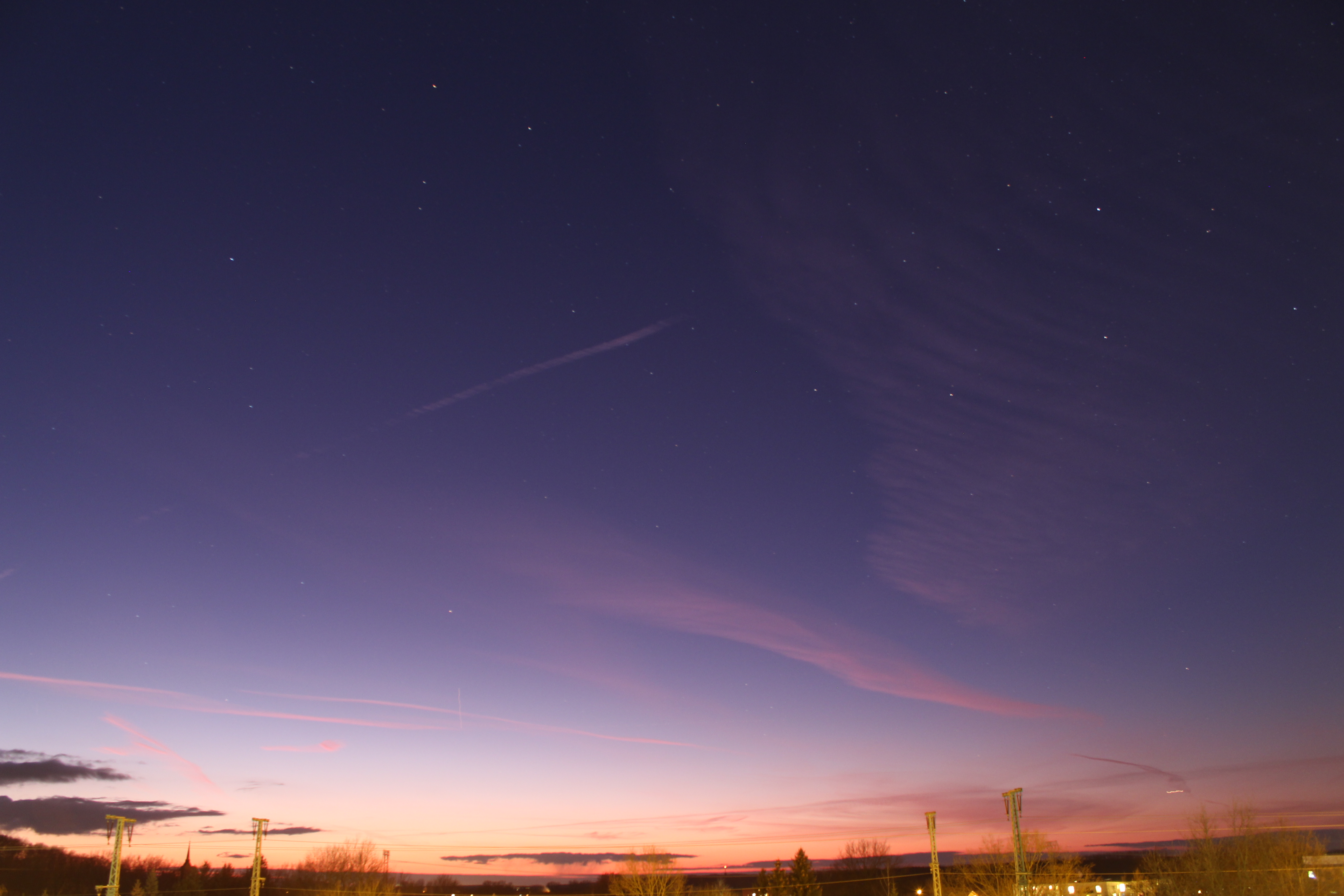 The ISS rises in the evening