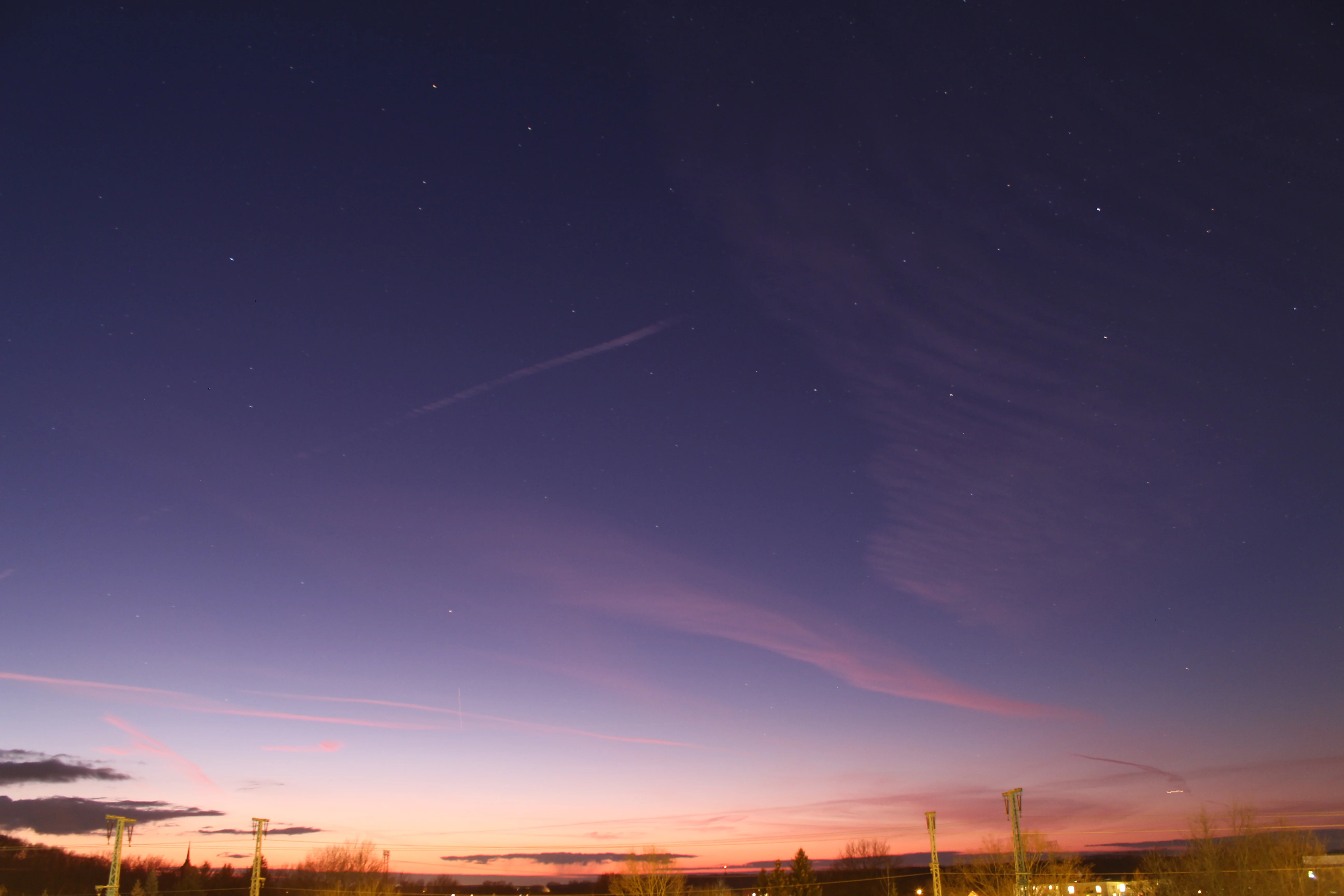 The ISS rises in the evening