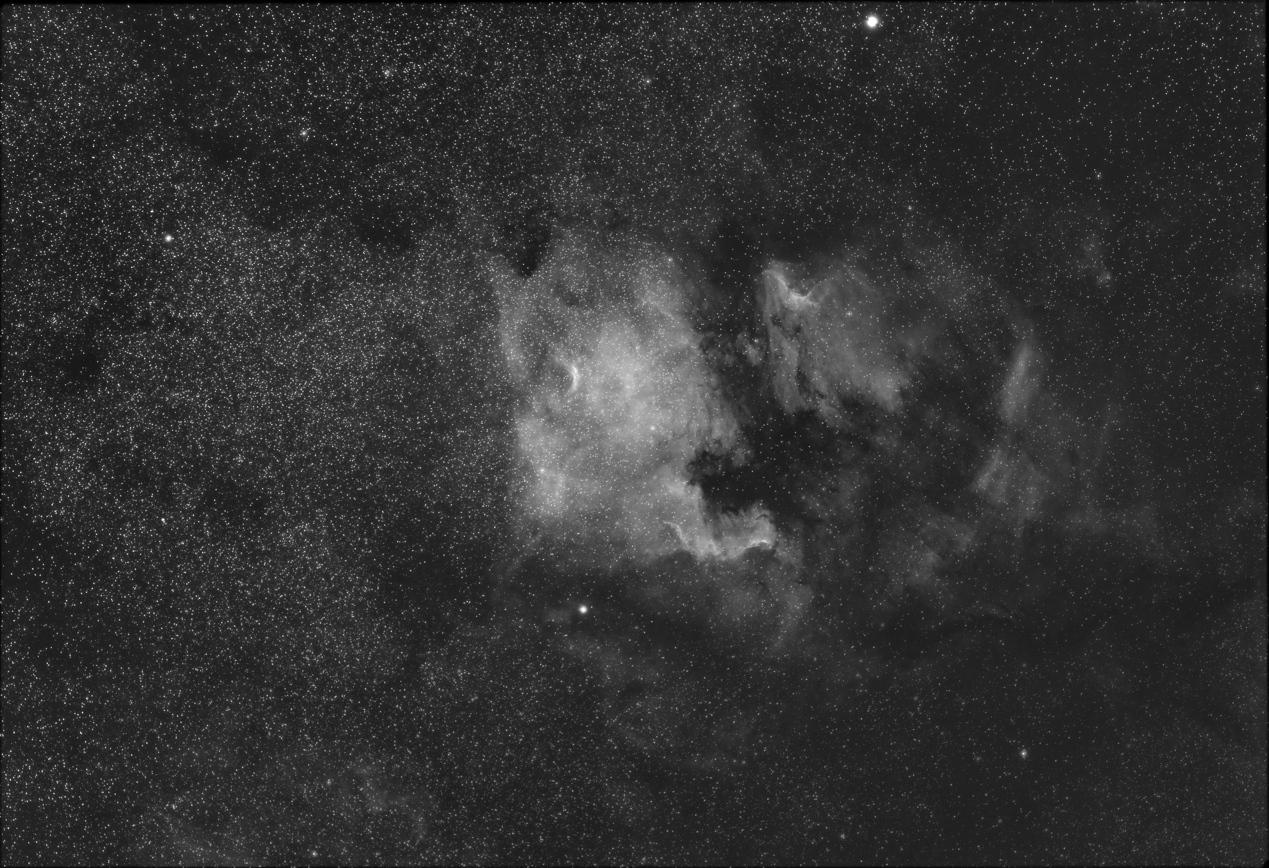 The North America Nebula in Halpha